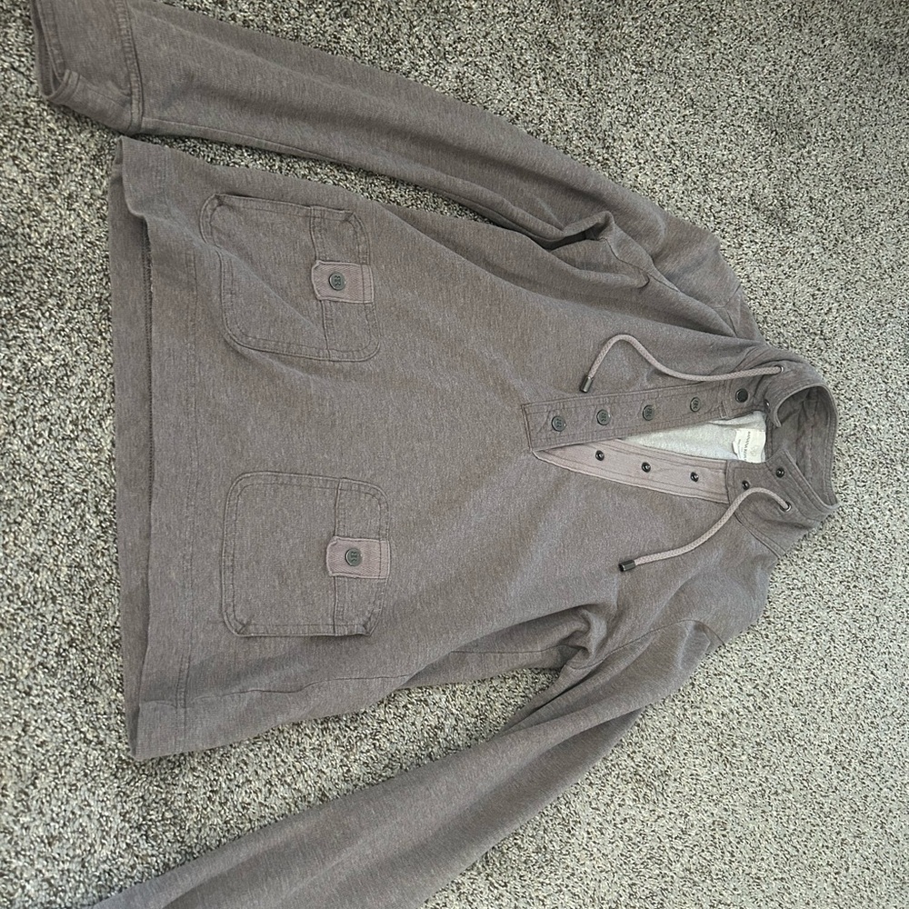 Banana Republic Gray Hoodie Sweatshirt